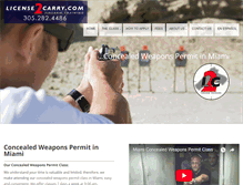 Tablet Screenshot of license2carry.com